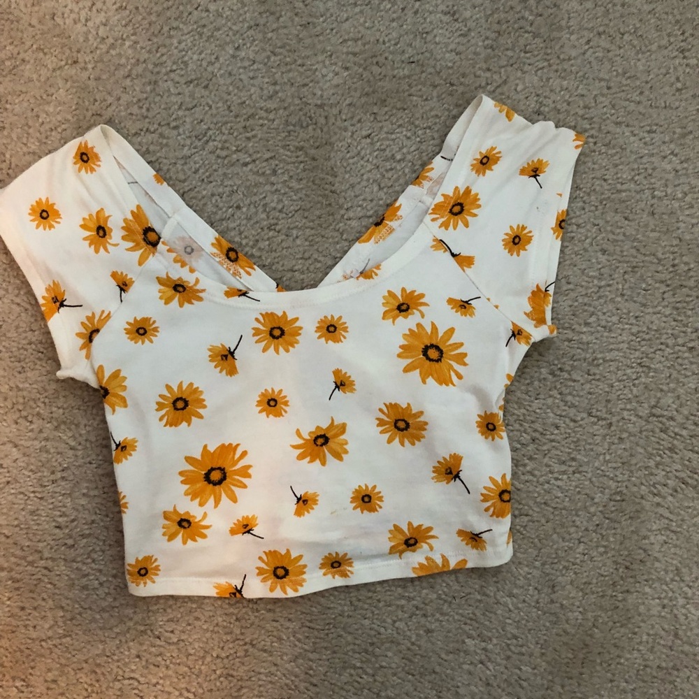 Sunflower crop top